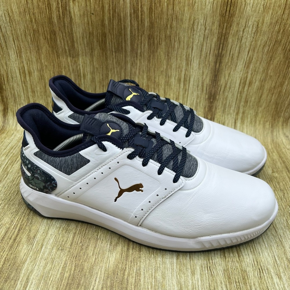 Puma Ignite Elevate Liberty Floral Golf Shoes Men's 12 White Navy Gold 379342-01
